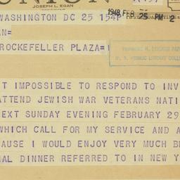 Press Release: 1948 Februar...