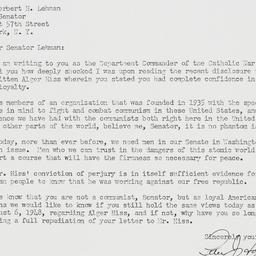 Letter: 1950 October 30