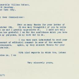 Invitation: 1938 October 11