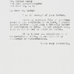 Memorandum: 1950 May 2