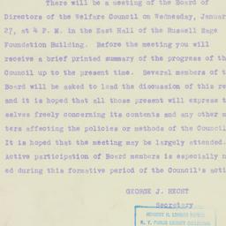 Letter: 1926 January 20