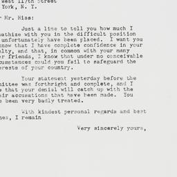 Letter: 1948 August 6