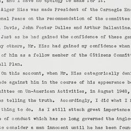 Memorandum: 1950 October 19