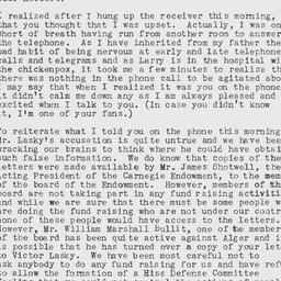 Memorandum: 1950 April 14