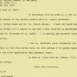 Letter: 1926 May 8