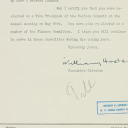 Letter: 1933 May 26