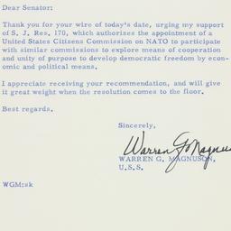 Telegram: 1960 May 20