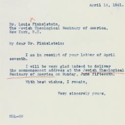 Letter: 1941 April 14
