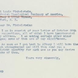 Letter: 1942 October 31