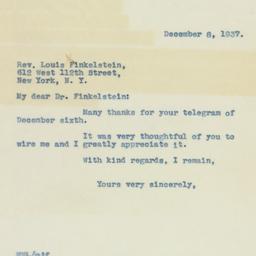 Letter: 1937 December 8