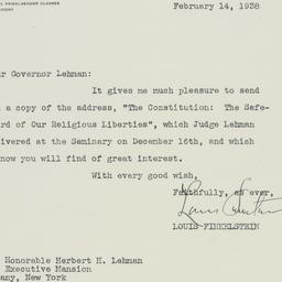 Letter: 1938 February 14