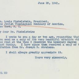Letter: 1941 June 20