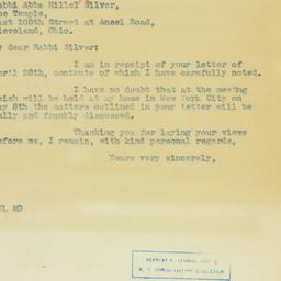 Letter: 1940 April 30