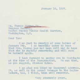 Letter: 1937 January 16
