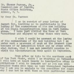 Letter: 1932 August 8