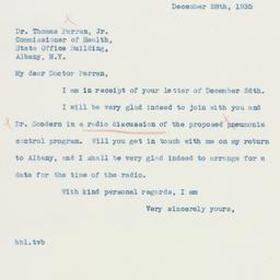 Letter: 1935 December 28