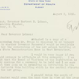 Letter: 1932 August 3