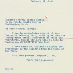 Letter: 1938 February 17