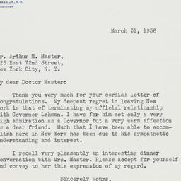 Letter: 1936 March 31