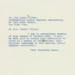 Letter: 1937 October 15