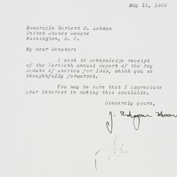 Letter: 1950 May 15