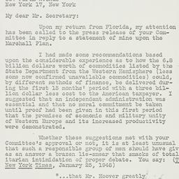 Memorandum: 1948 February 9