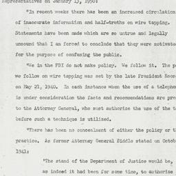 Letter: 1950 January 15