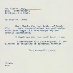 Ephemera: 1941 March 31