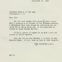 Letter: 1946 September 13