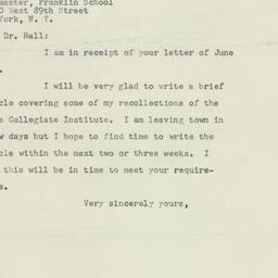 Letter: 1947 June 27