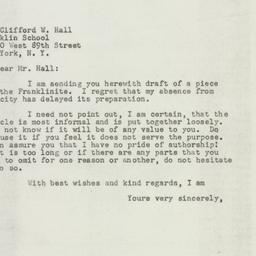 Manuscript: 1947 August 7