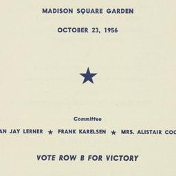 Ephemera: 1956 October 23