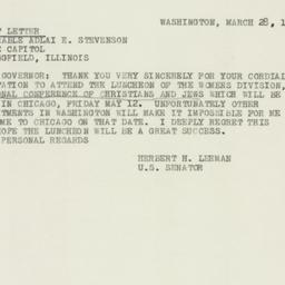 Telegram: 1950 March 28
