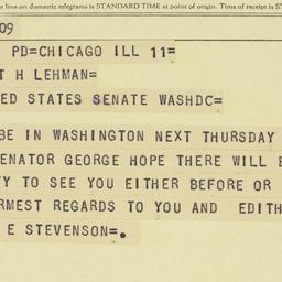Telegram: 1956 July 12
