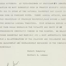 Telegram: 1952 November 20