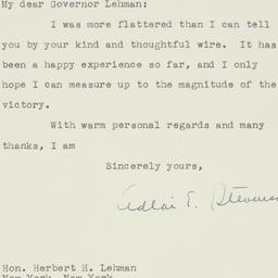Letter: 1948 November 6