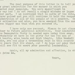 Letter: 1952 November 6