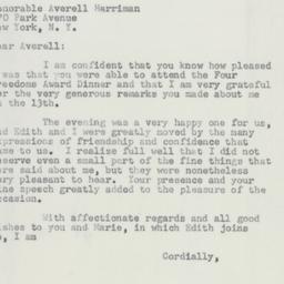 Telegram: 1954 December 23