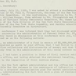 Letter: 1950 July 14