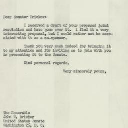 Letter: 1952 February 6