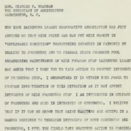 Telegram: 1950 April 26