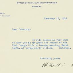 Letter: 1936 February 27