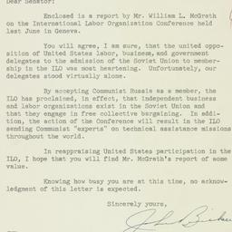 Letter: 1954 October 11