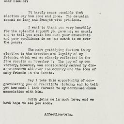 Letter: 1950 November 20