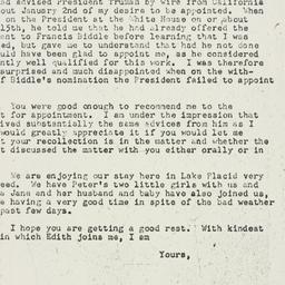 Letter: 1947 July 14