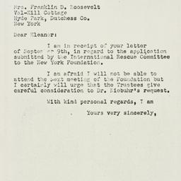 Letter: 1950 September 6