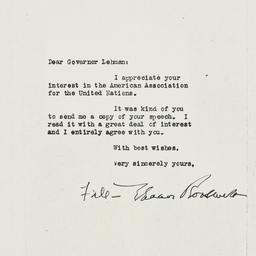 Letter: 1947 May 6