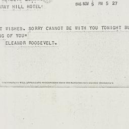 Telegram: 1946 November 5