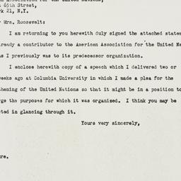 Letter: 1947 April 27