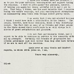 Letter: 1946 November 10
